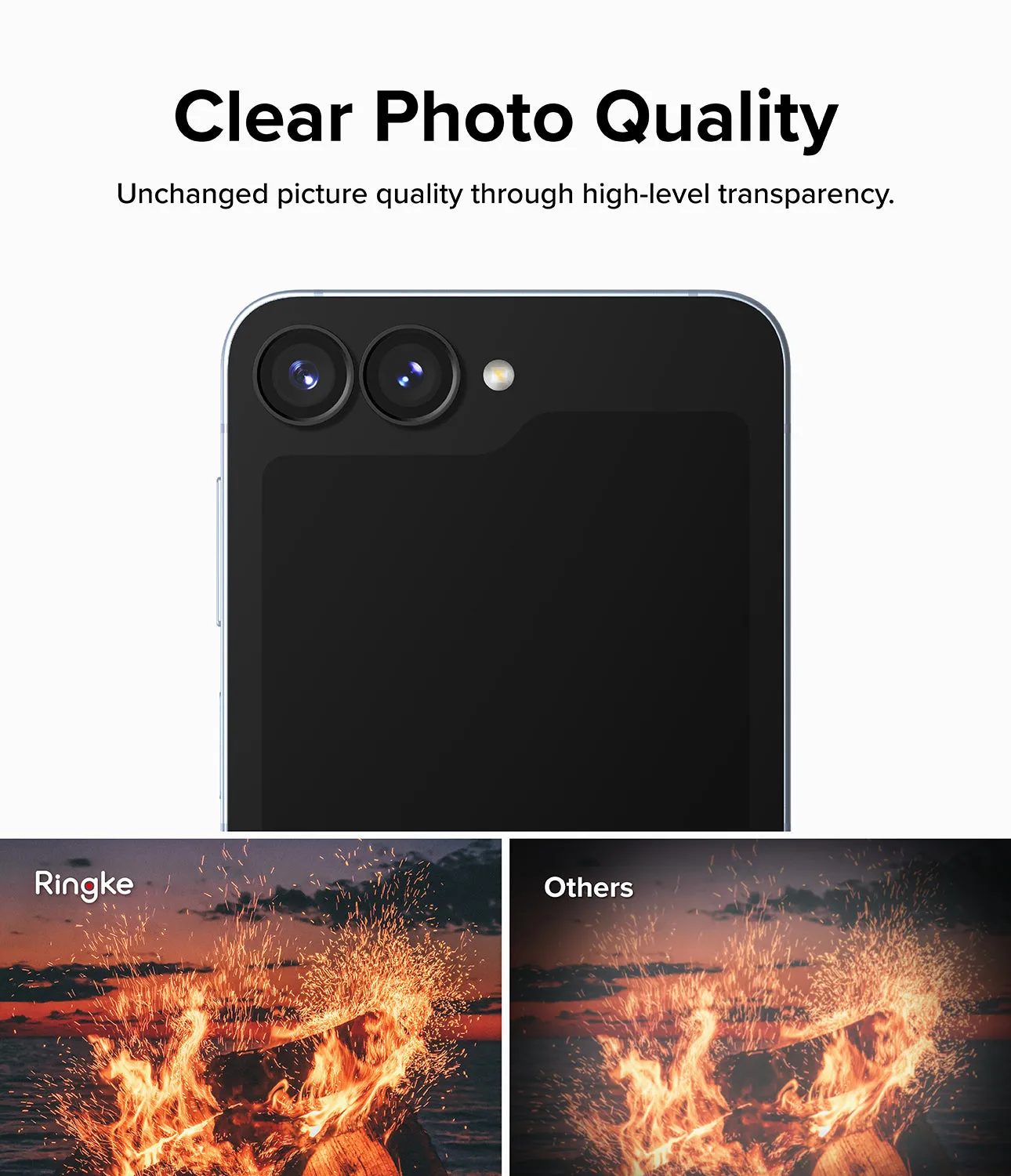 Trending Now Galaxy Z Flip 6 | Camera Lens Frame Glass (2 Pack)  Ends Soon!