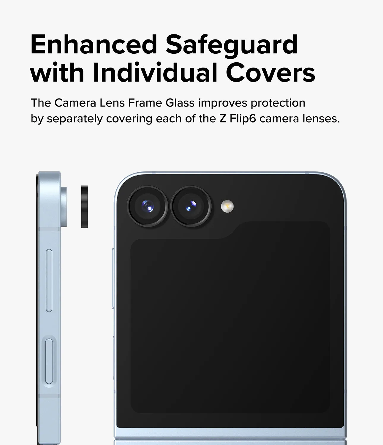 Trending Now Galaxy Z Flip 6 | Camera Lens Frame Glass (2 Pack)  Ends Soon!