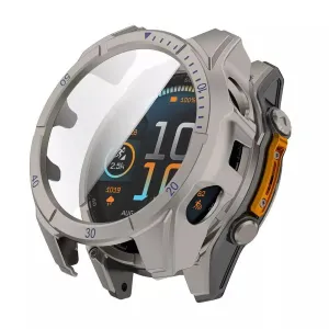 Trending Now Garmin Fenix 8 - 51mm SOLAR Hard Case with Glass (Titanium/Blue)  Today Only!