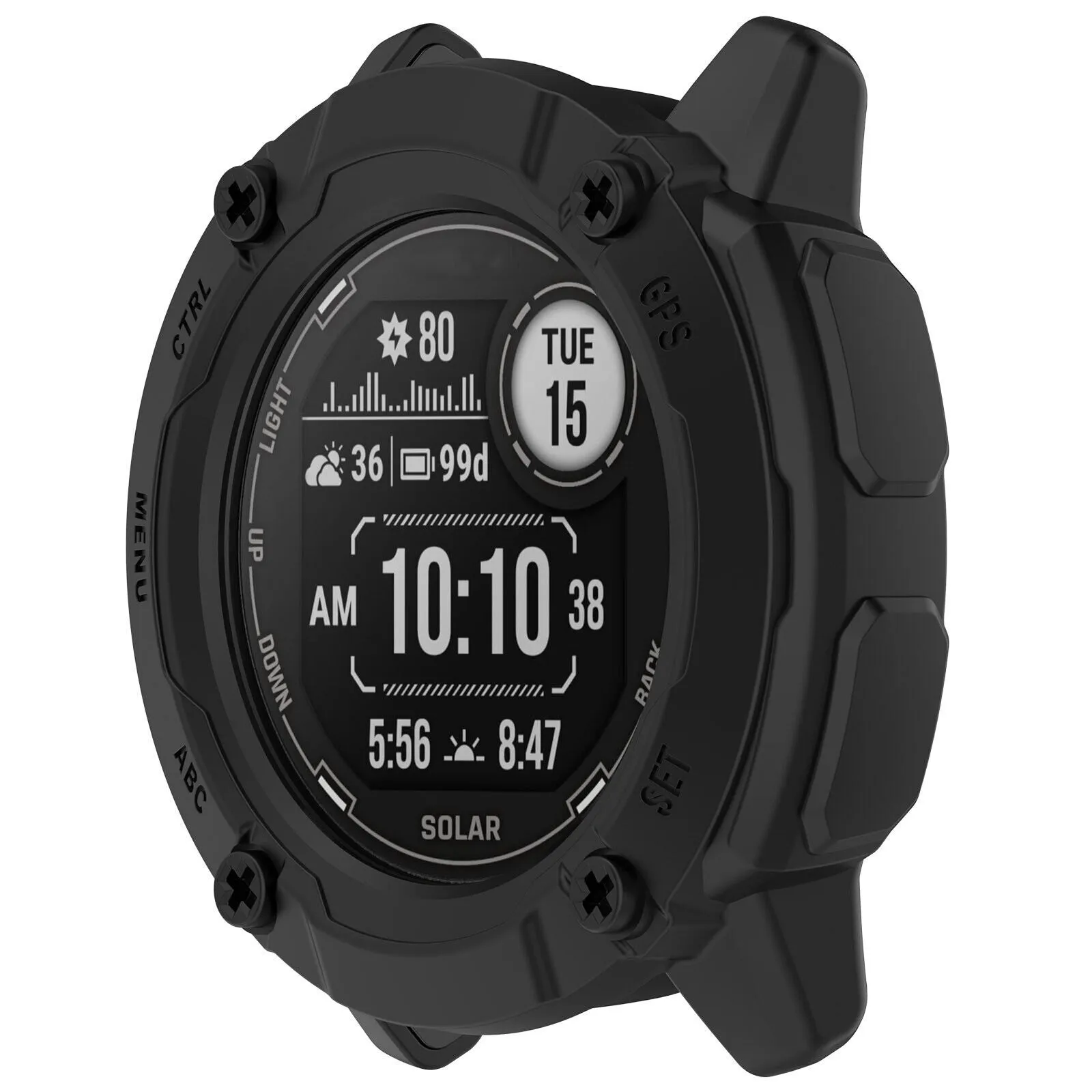 Trending Now Garmin Instinct 2x Rugged TPU Cover (Black)  Last Few Pieces!