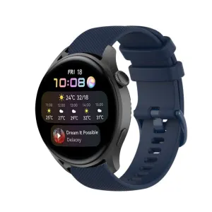 Trending Now Huawei Watch 3 (Pro) Premium Silicone Strap (Dark Blue)  Limited Availability!