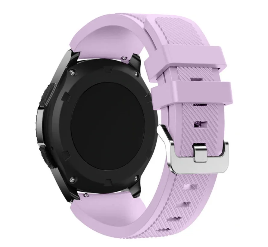 Trending Now Huawei Watch 3 (Pro) Silicone Strap with Buckle (Purple)  Stylish & Comfortable