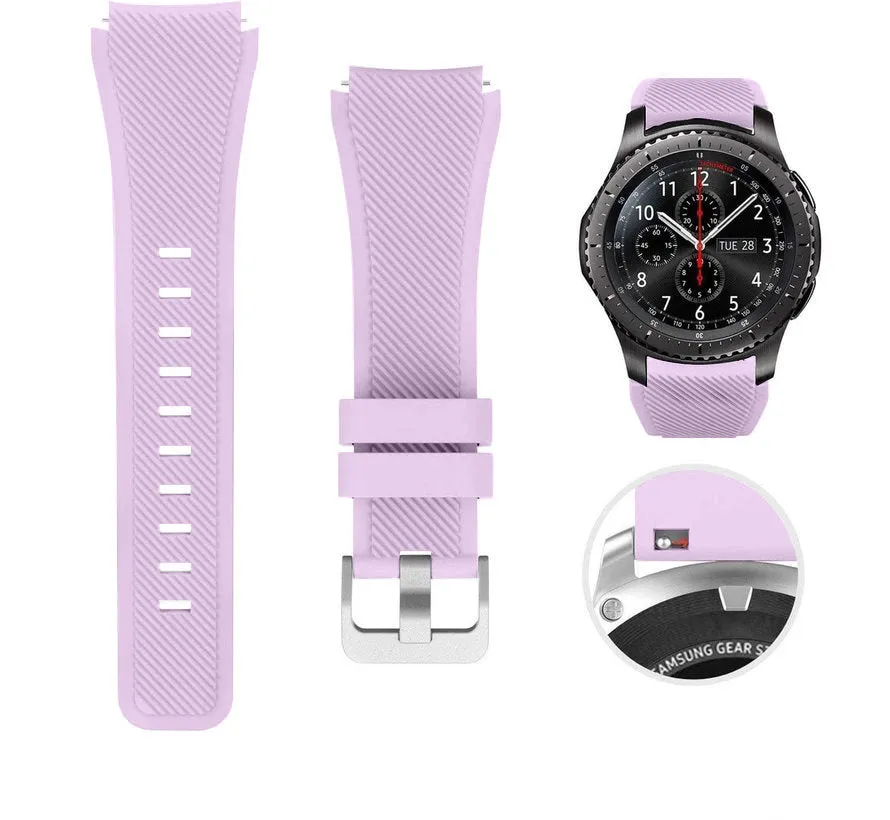 Trending Now Huawei Watch 3 (Pro) Silicone Strap with Buckle (Purple)  Stylish & Comfortable