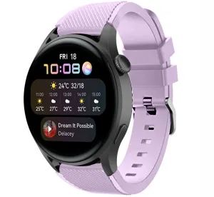 Trending Now Huawei Watch 3 (Pro) Silicone Strap with Buckle (Purple)  Stylish & Comfortable