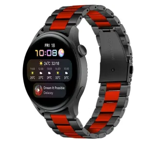 Trending Now Huawei Watch 3 (Pro) Steel Strap (Black/Red)  Last Few Pieces!