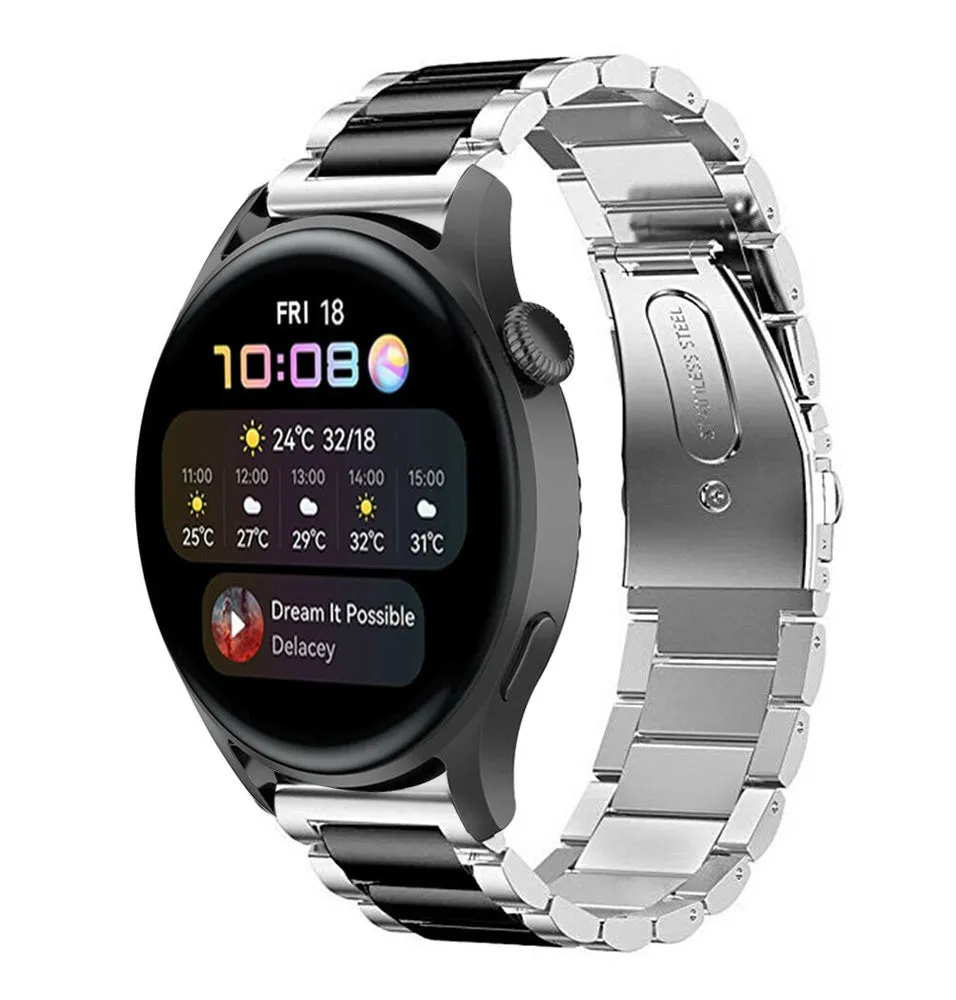 Trending Now Huawei Watch 3 (Pro) steel Strap (silver/black)  Almost Gone!