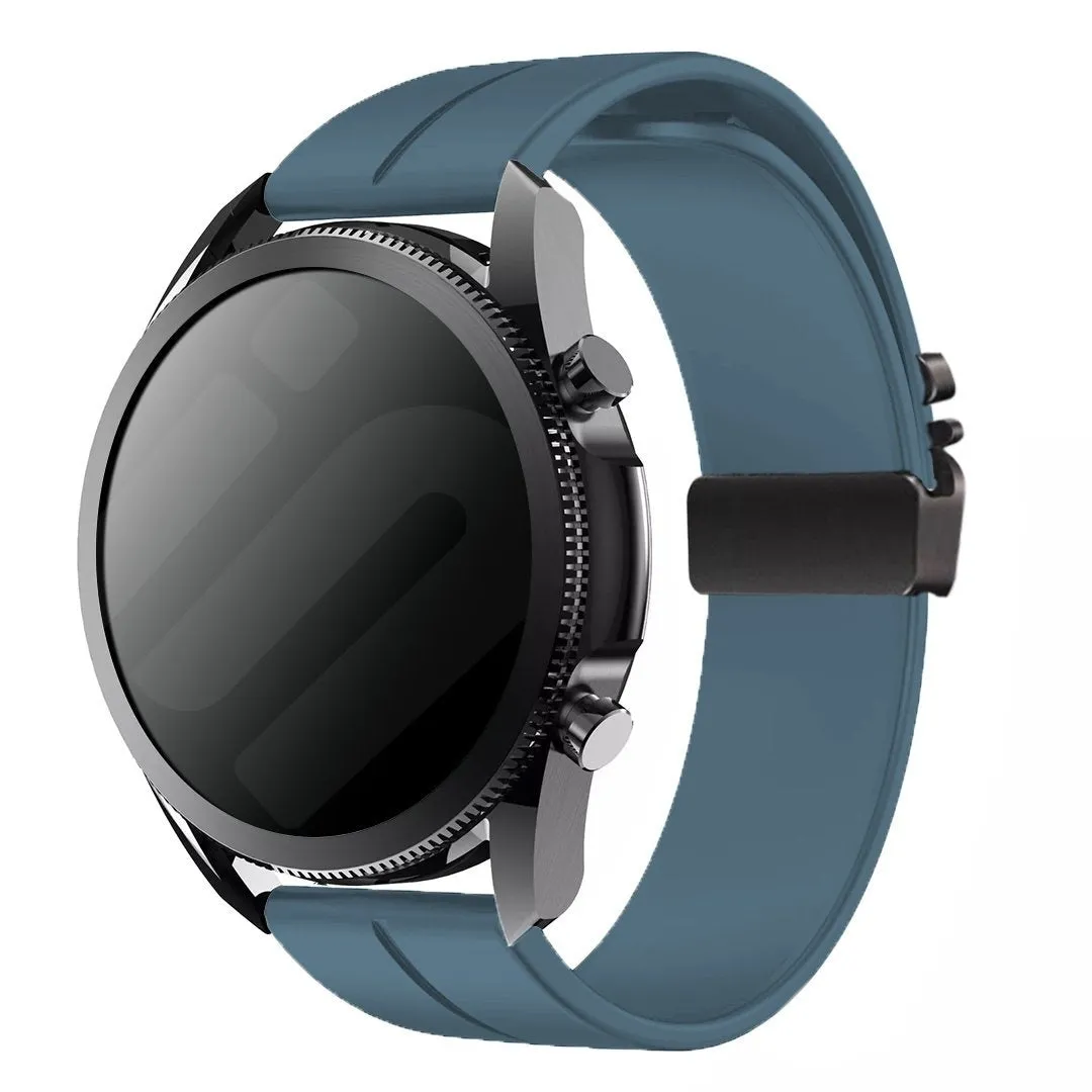 Trending Now Huawei Watch 5 - 46mm Silicone Strap with P-Buckle (Greyblue)  Going Fast!