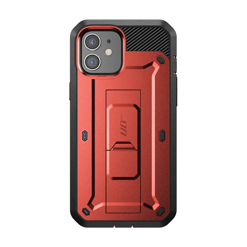 Trending Now iPhone 12 6.1 inch Unicorn Beetle Pro Rugged Case-Metallic Red  Dont Miss Out!