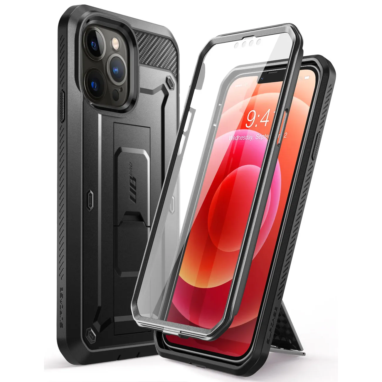 Trending Now iPhone 13 Pro 6.1 inch Unicorn Beetle Pro Rugged Case-Black  Almost Sold Out!