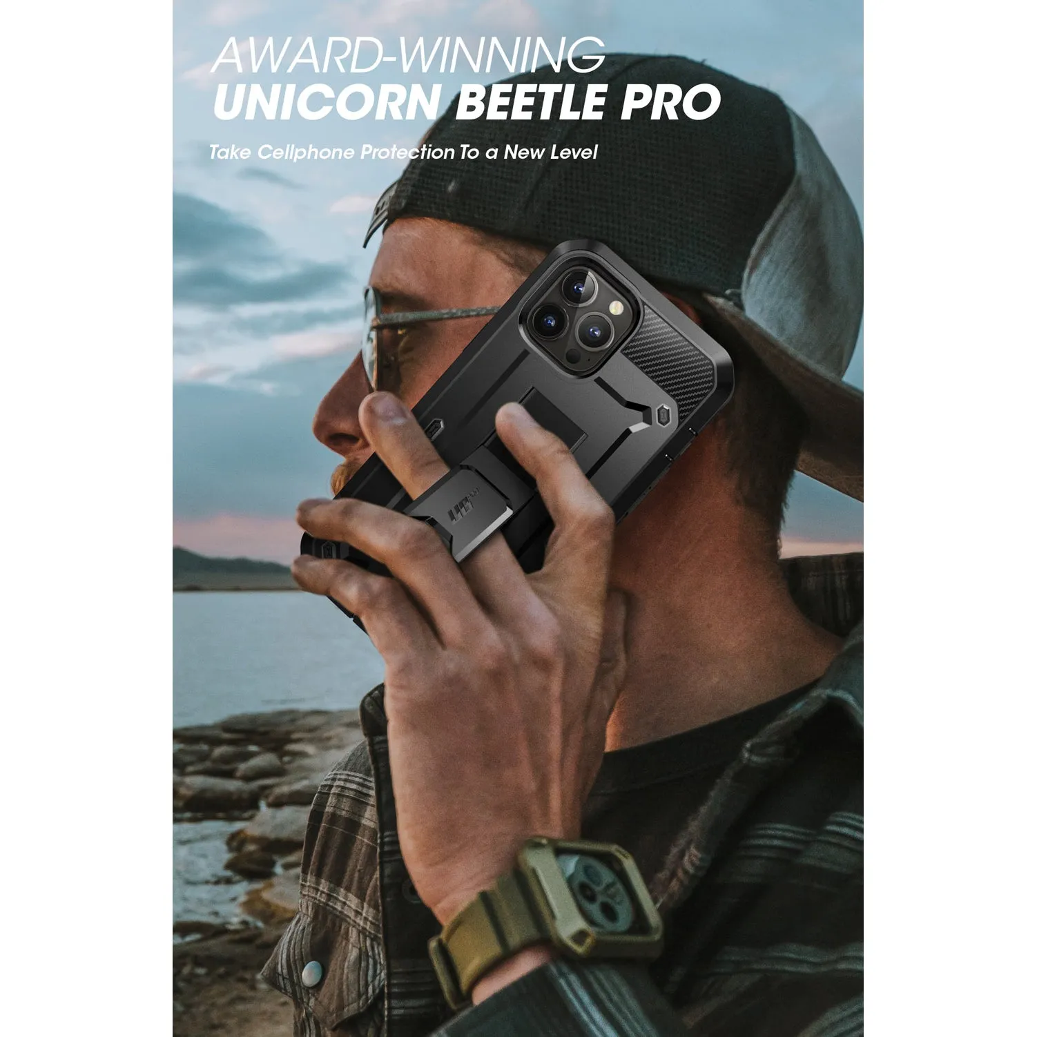 Trending Now iPhone 13 Pro Max 6.7 inch Unicorn Beetle Pro Rugged Case-Black  Stylish & Comfortable