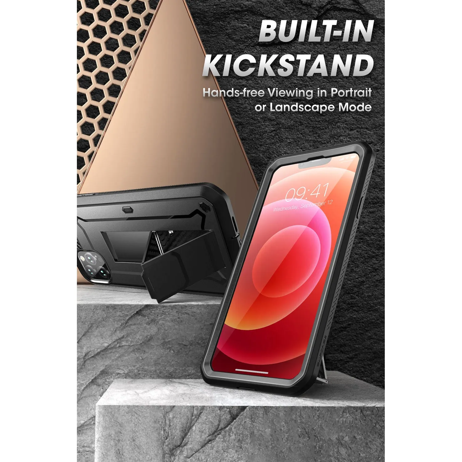 Trending Now iPhone 13 Pro Max 6.7 inch Unicorn Beetle Pro Rugged Case-Black  Stylish & Comfortable