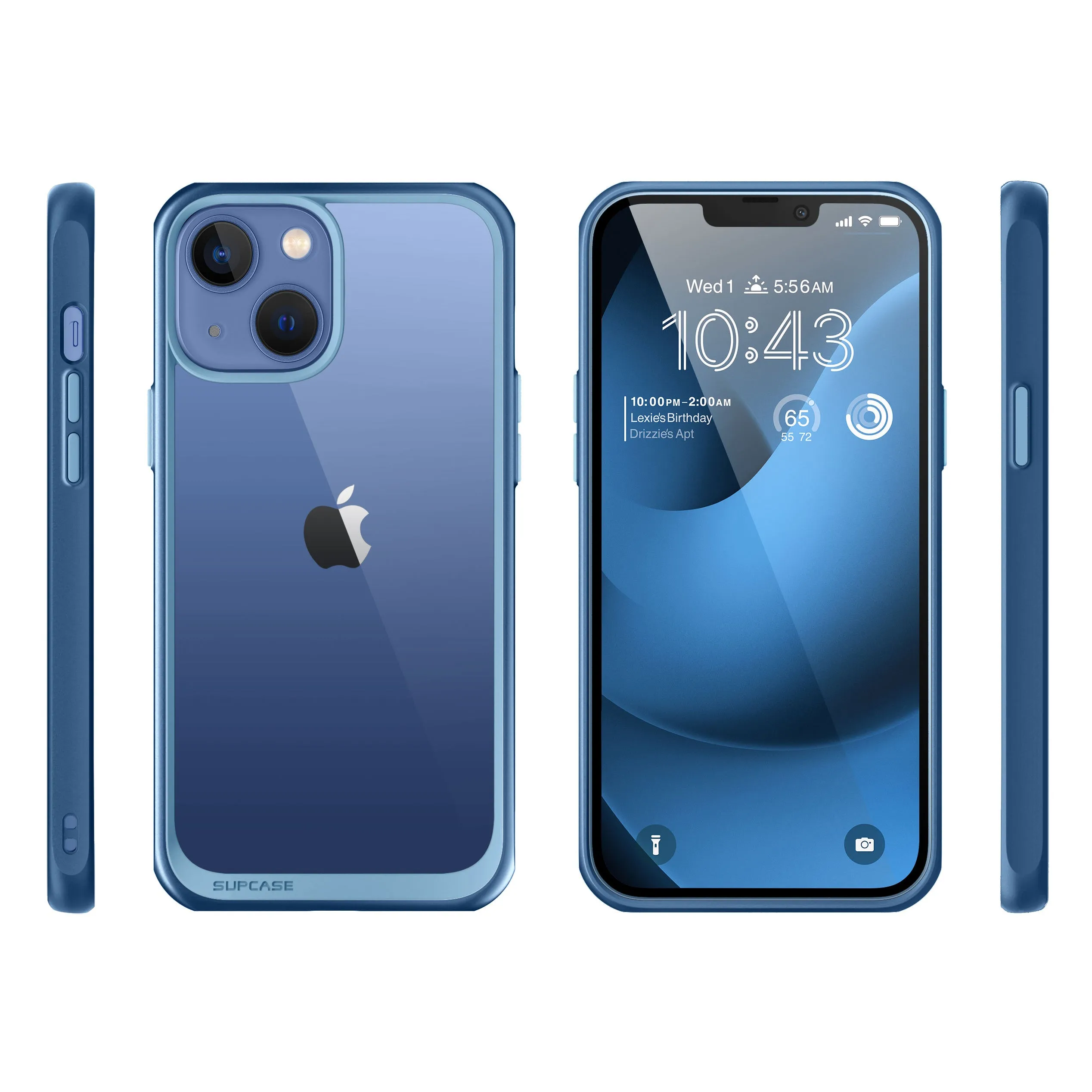 Trending Now iPhone 14 Plus 6.7 inch Unicorn Beetle Style Slim Clear Case-Blue  Going Fast!