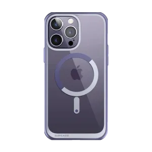 Trending Now iPhone 14 Pro 6.1 inch Unicorn Beetle MAG Slim Clear MagSafe Case-Deep Purple  Limited Stock!