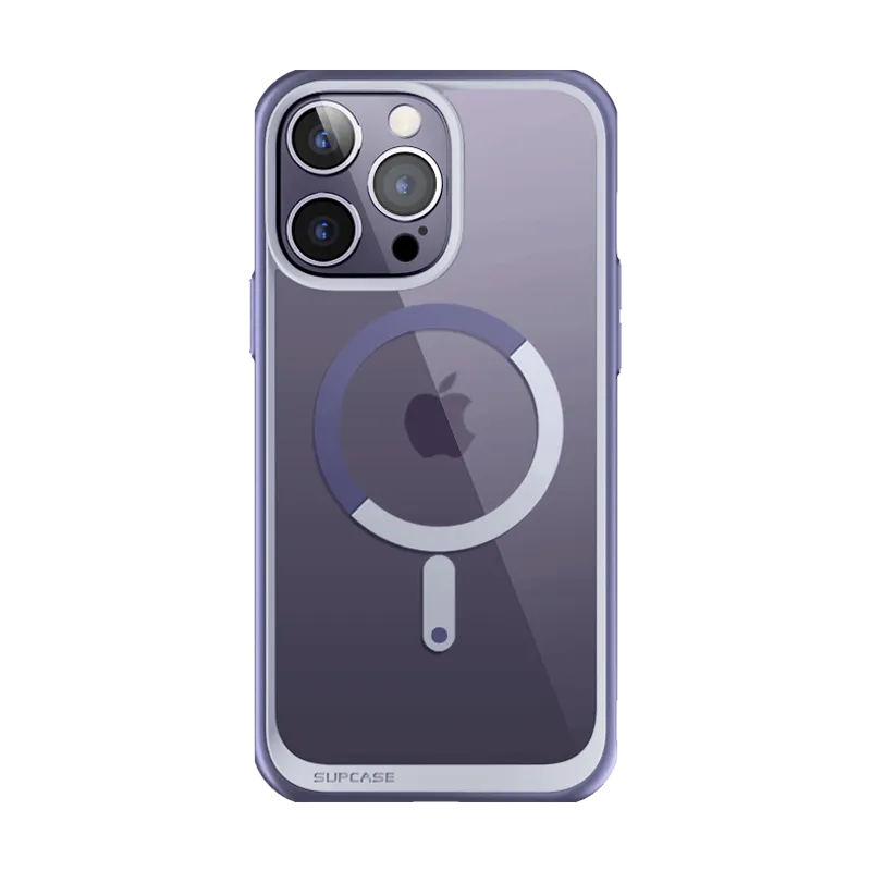 Trending Now iPhone 14 Pro 6.1 inch Unicorn Beetle MAG Slim Clear MagSafe Case-Deep Purple  Limited Stock!