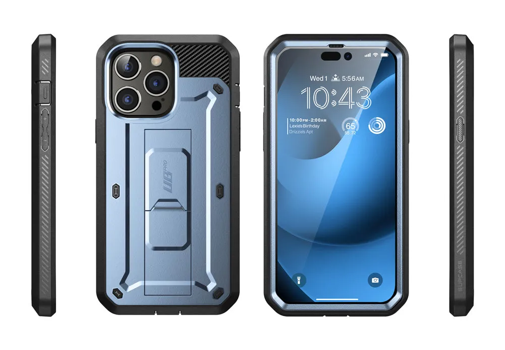 Trending Now iPhone 14 Pro 6.1 inch Unicorn Beetle Pro Rugged Case-Metallic Blue  Limited Release!