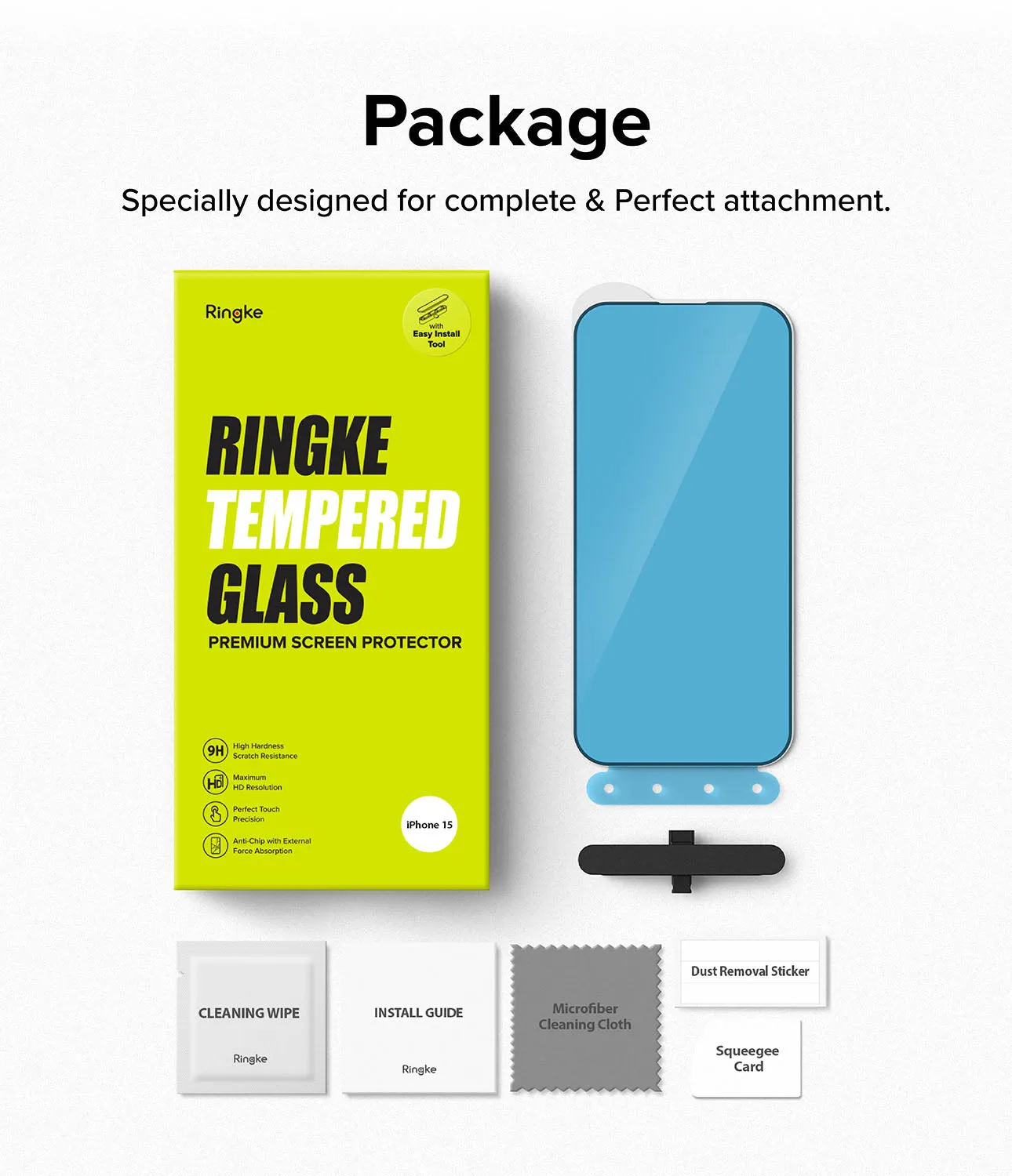 Trending Now iPhone 15 Screen Protector | Full Cover Glass  Last Few Pieces!