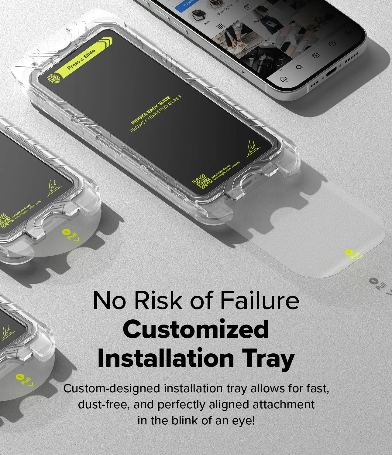 Trending Now iPhone 16 / 15 Screen Protector | Easy Slide Privacy Tempered Glass  Stylish & Comfortable