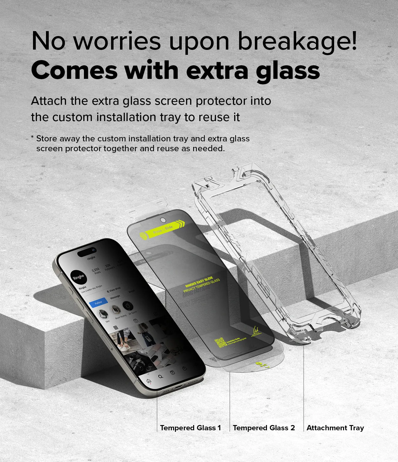 Trending Now iPhone 16 / 15 Screen Protector | Easy Slide Privacy Tempered Glass  Stylish & Comfortable