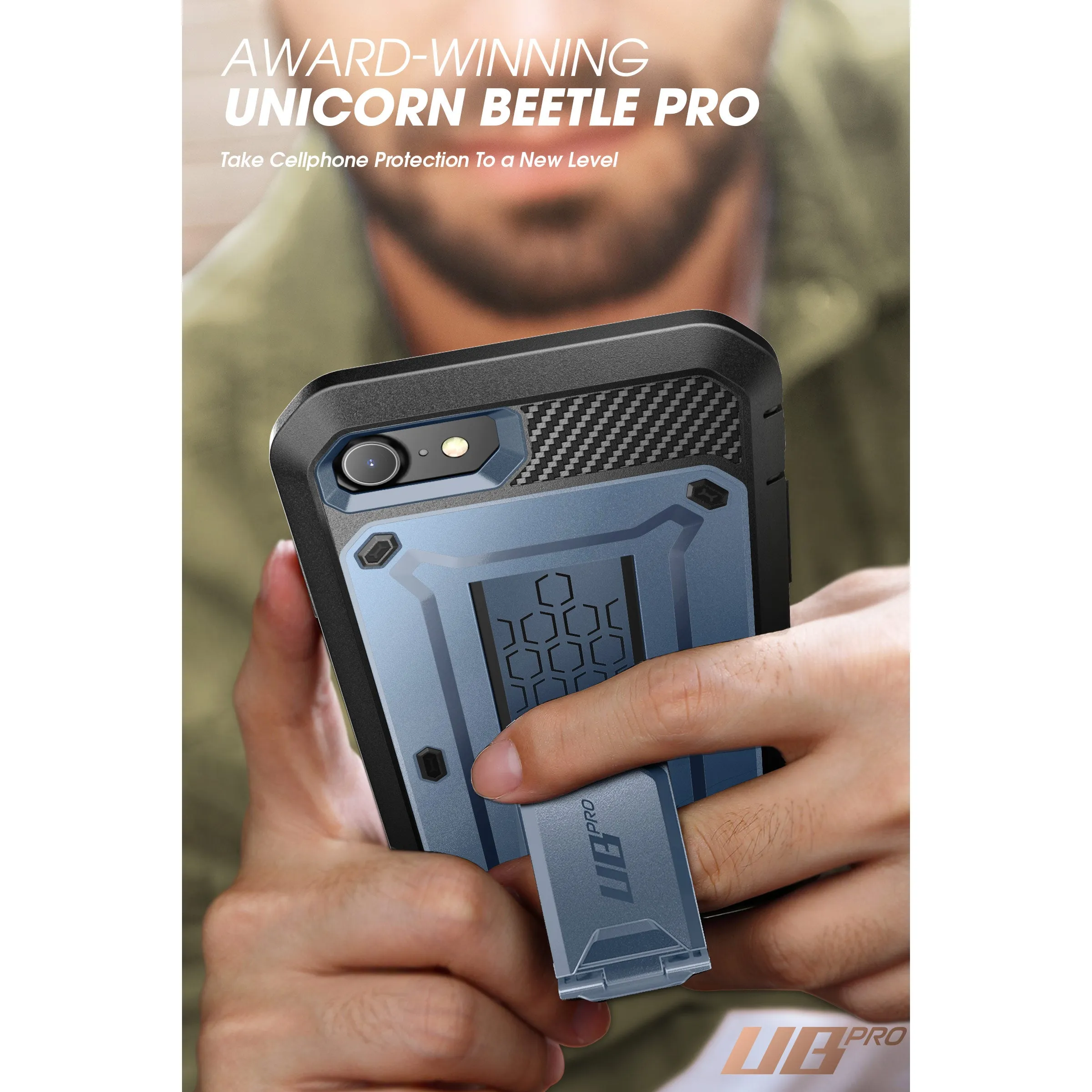 Trending Now iPhone SE Unicorn Beetle Pro Full-Body Case with Kickstand-Blue  Limited Release!