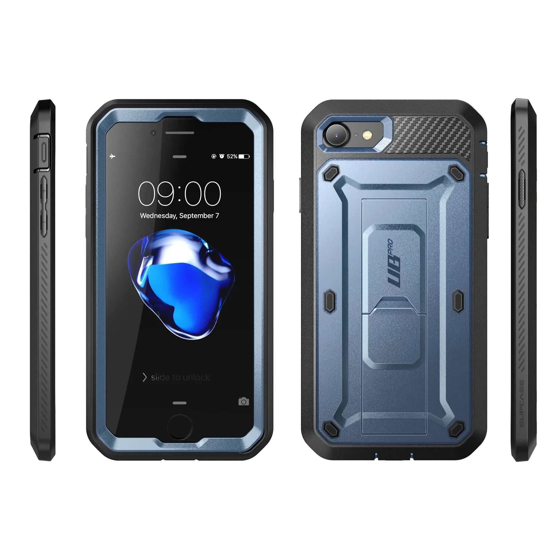 Trending Now iPhone SE Unicorn Beetle Pro Full-Body Case with Kickstand-Blue  Limited Release!