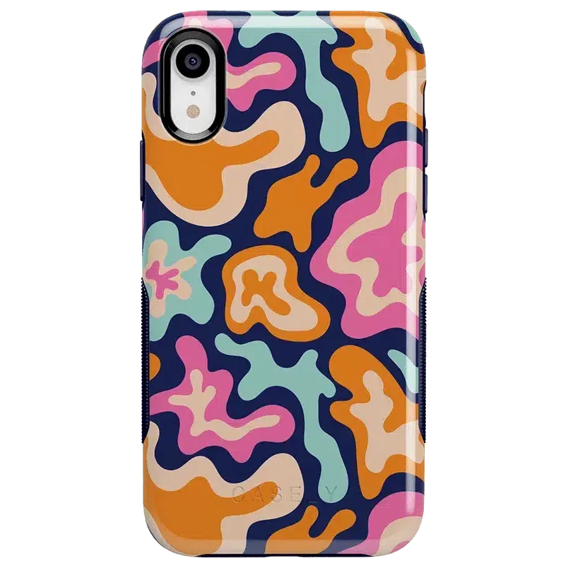 Trending Now Midnight Color Splash | Abstract Retro Case  Limited Stock!