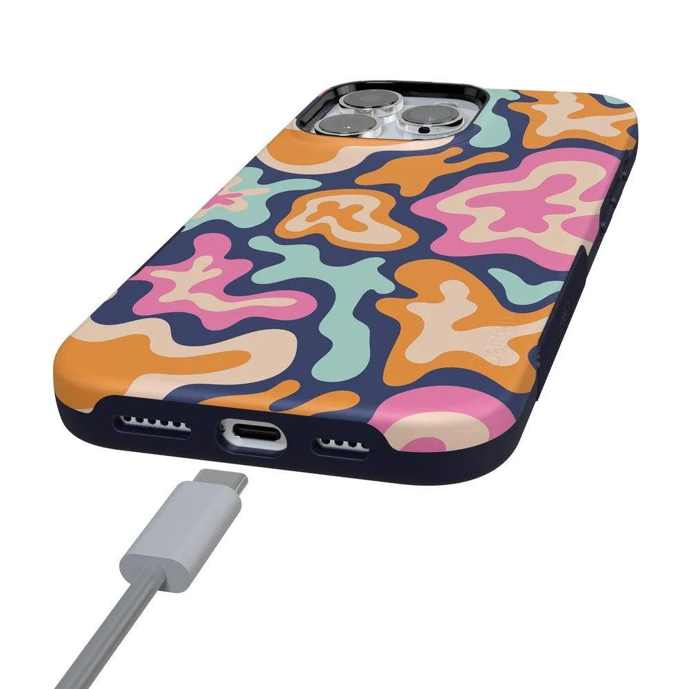 Trending Now Midnight Color Splash | Abstract Retro Case  Limited Stock!