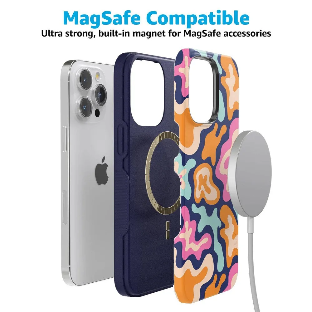 Trending Now Midnight Color Splash | Abstract Retro Case  Limited Stock!