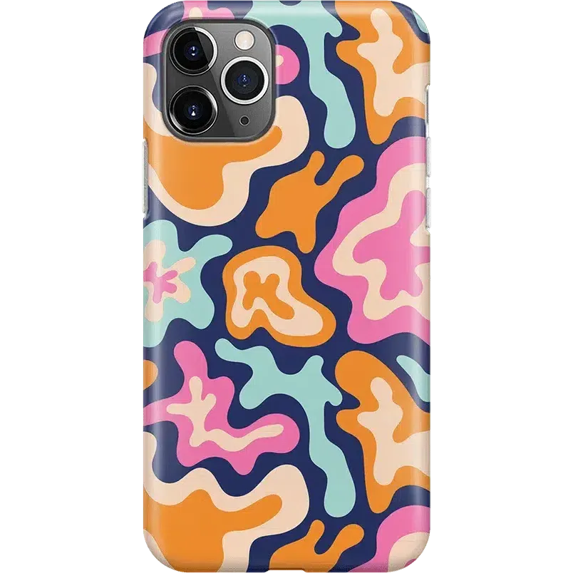 Trending Now Midnight Color Splash | Abstract Retro Case  Limited Stock!