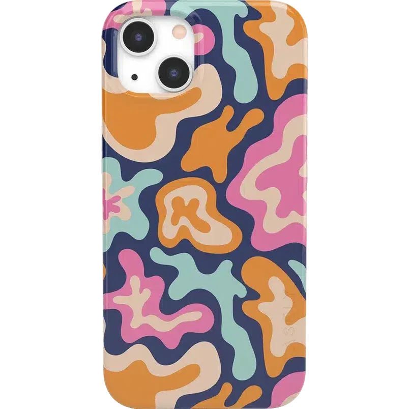 Trending Now Midnight Color Splash | Abstract Retro Case  Limited Stock!