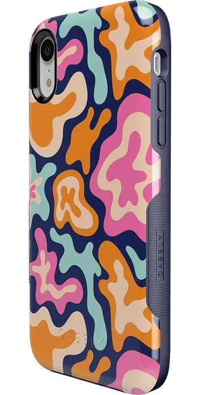 Trending Now Midnight Color Splash | Abstract Retro Case  Limited Stock!