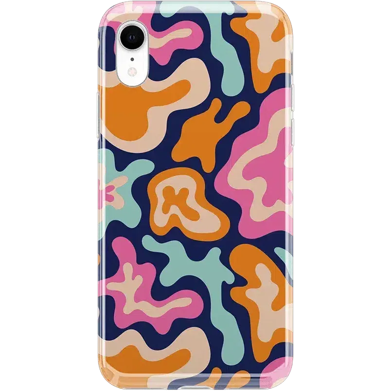 Trending Now Midnight Color Splash | Abstract Retro Case  Limited Stock!