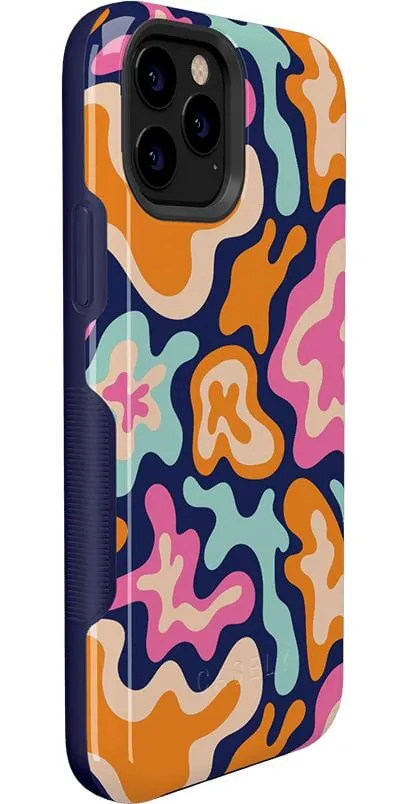 Trending Now Midnight Color Splash | Abstract Retro Case  Limited Stock!