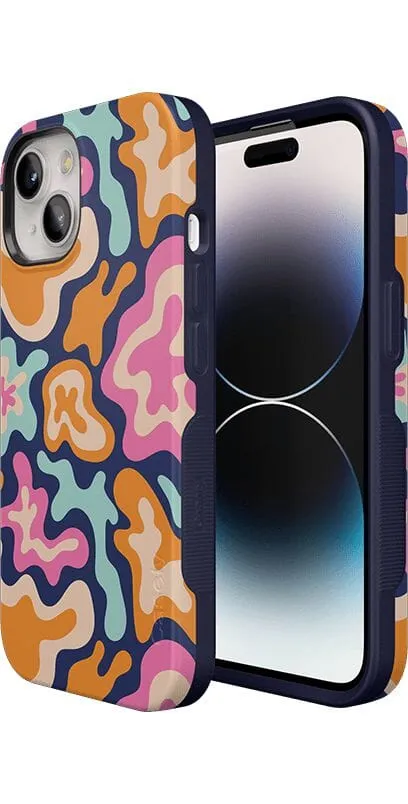 Trending Now Midnight Color Splash | Abstract Retro Case  Limited Stock!