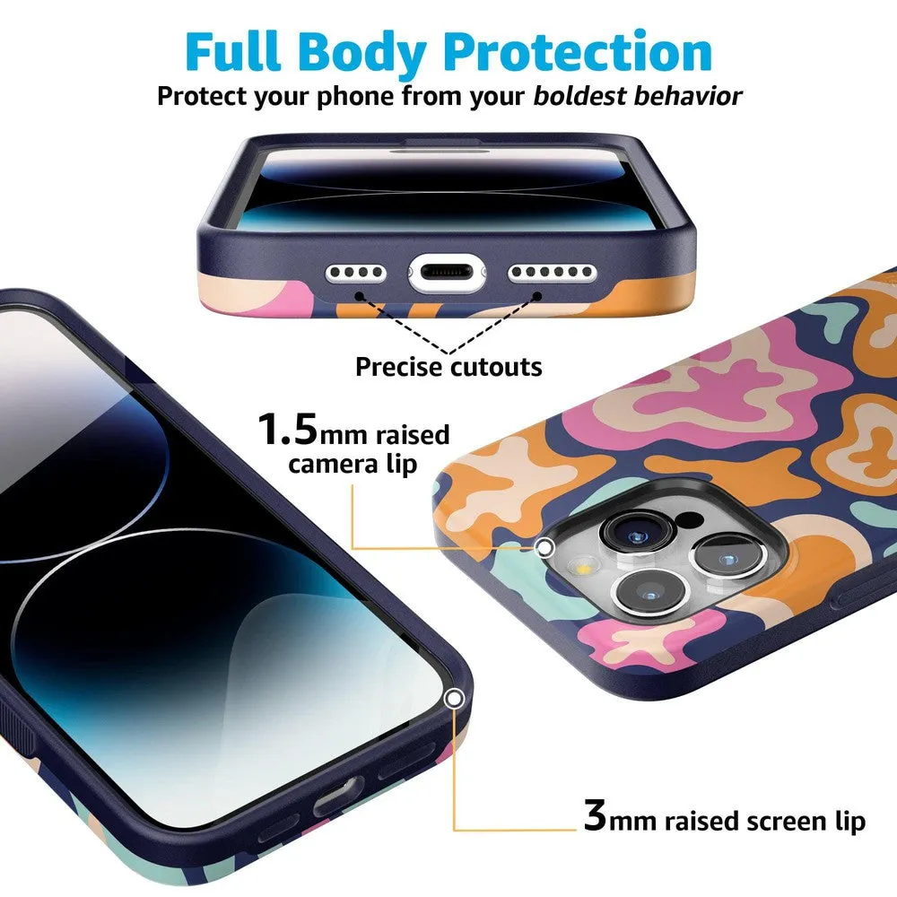 Trending Now Midnight Color Splash | Abstract Retro Case  Limited Stock!