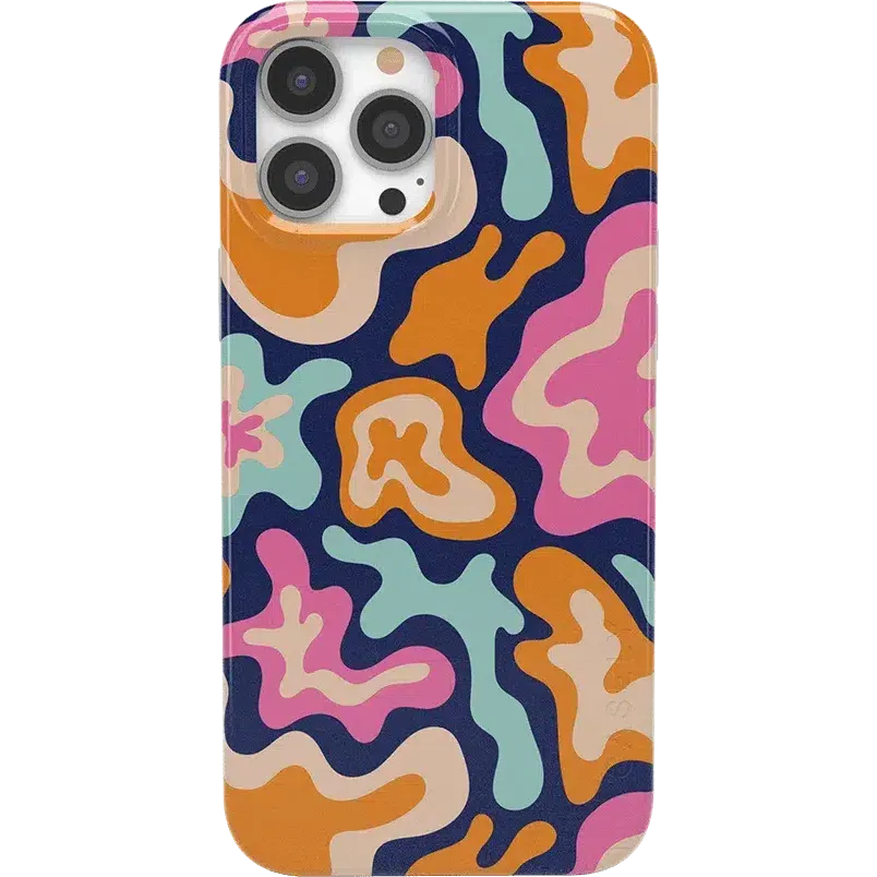 Trending Now Midnight Color Splash | Abstract Retro Case  Limited Stock!