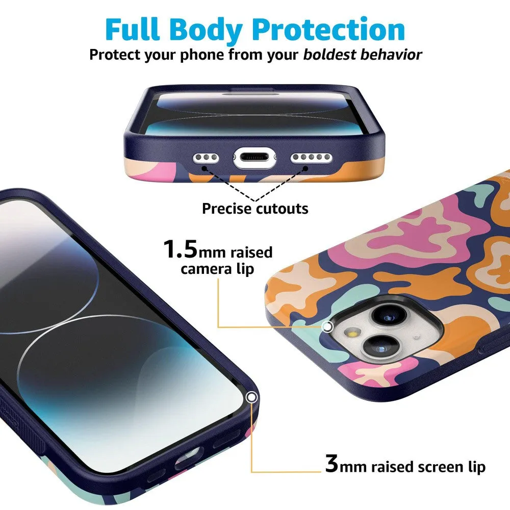 Trending Now Midnight Color Splash | Abstract Retro Case  Limited Stock!