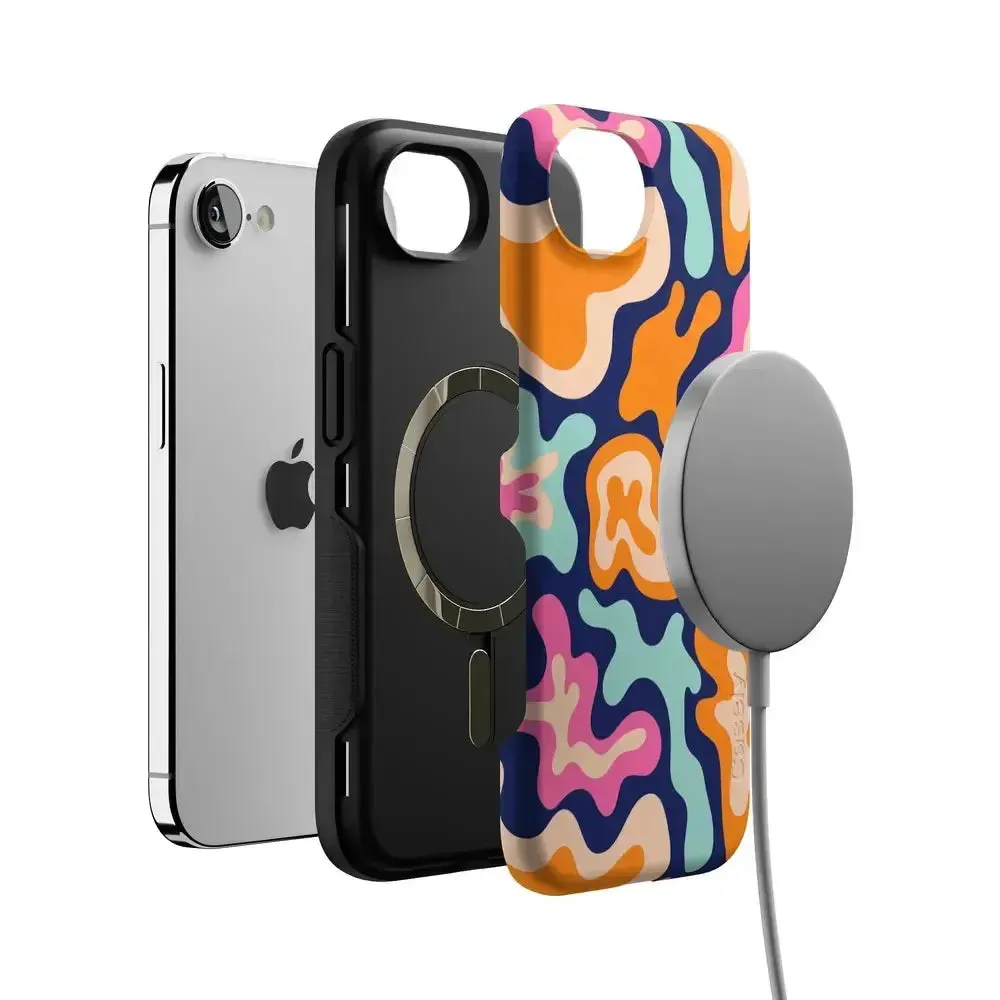 Trending Now Midnight Color Splash | Abstract Retro Case  Limited Stock!