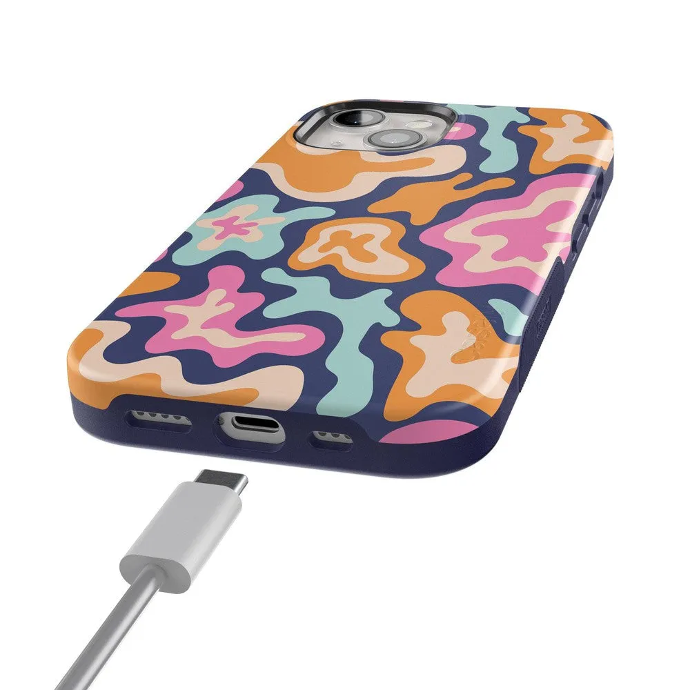Trending Now Midnight Color Splash | Abstract Retro Case  Limited Stock!