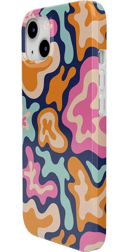 Trending Now Midnight Color Splash | Abstract Retro Case  Limited Stock!
