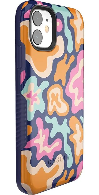 Trending Now Midnight Color Splash | Abstract Retro Case  Limited Stock!