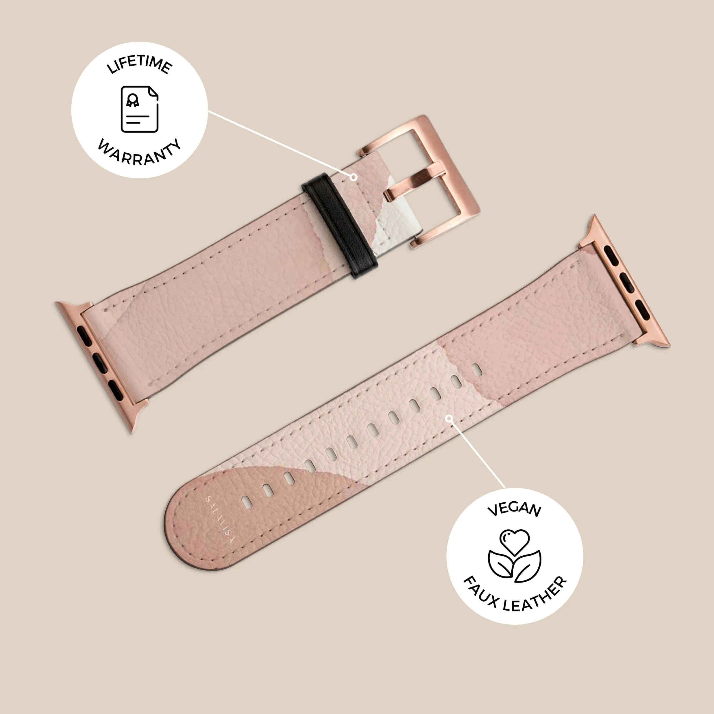Trending Now Pink Layers Watercolor Apple Watch Band  Limited Stock!
