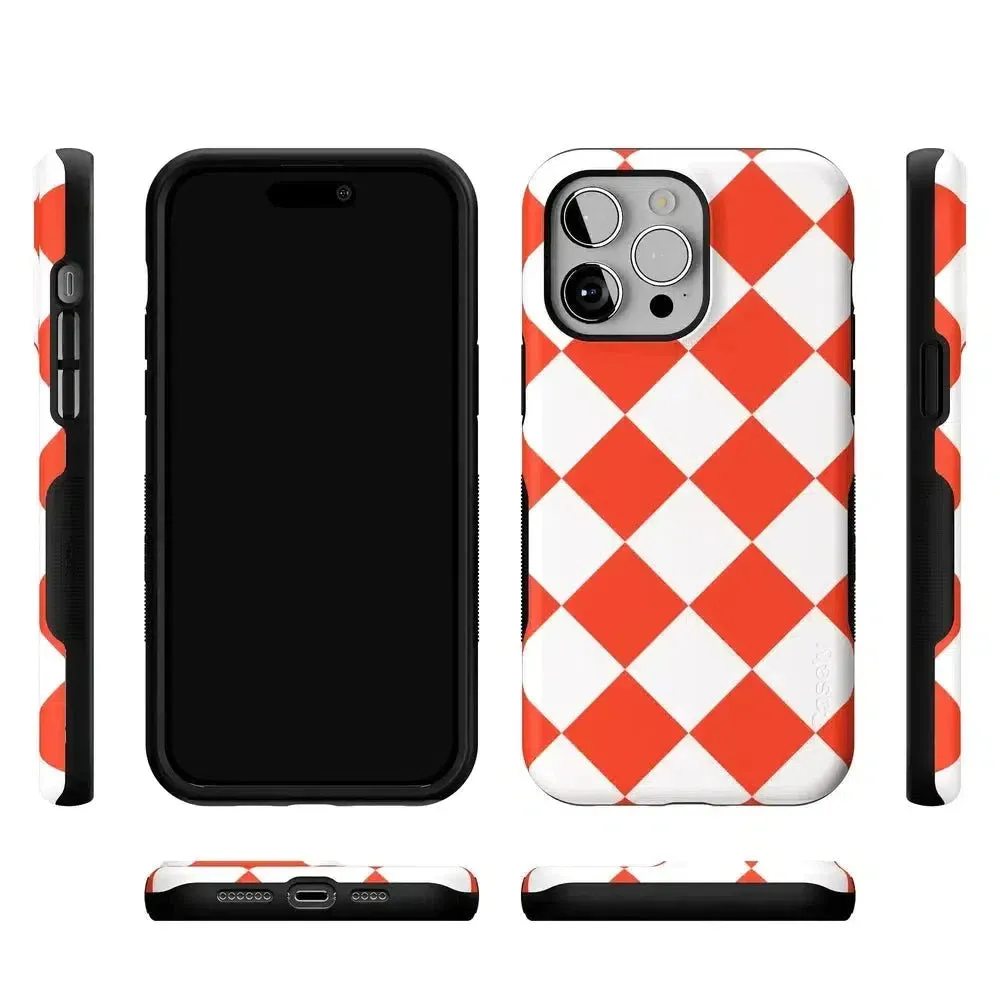 Trending Now Red Checkerboard | High Contrast Design Case  Dont Miss Out!