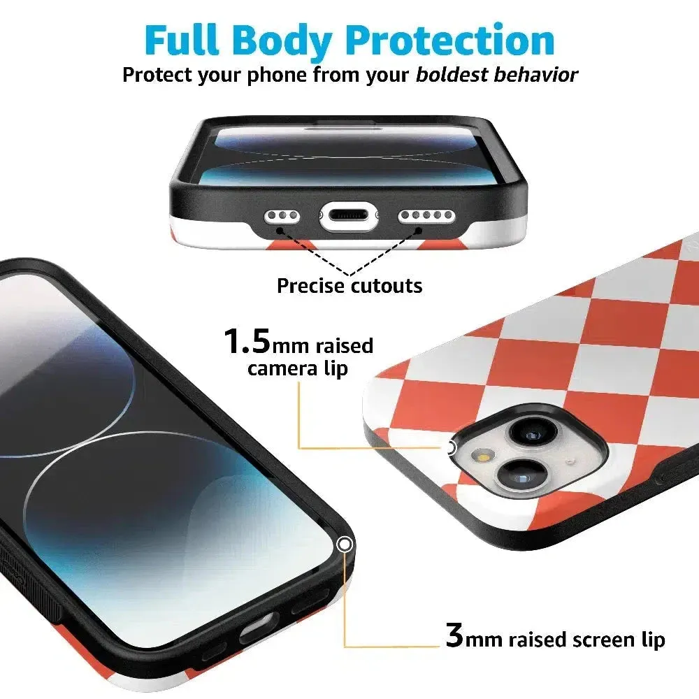 Trending Now Red Checkerboard | High Contrast Design Case  Dont Miss Out!