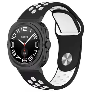 Trending Now Samsung Galaxy Watch Ultra Sport Strap (Black/White)  Last Few Pieces!