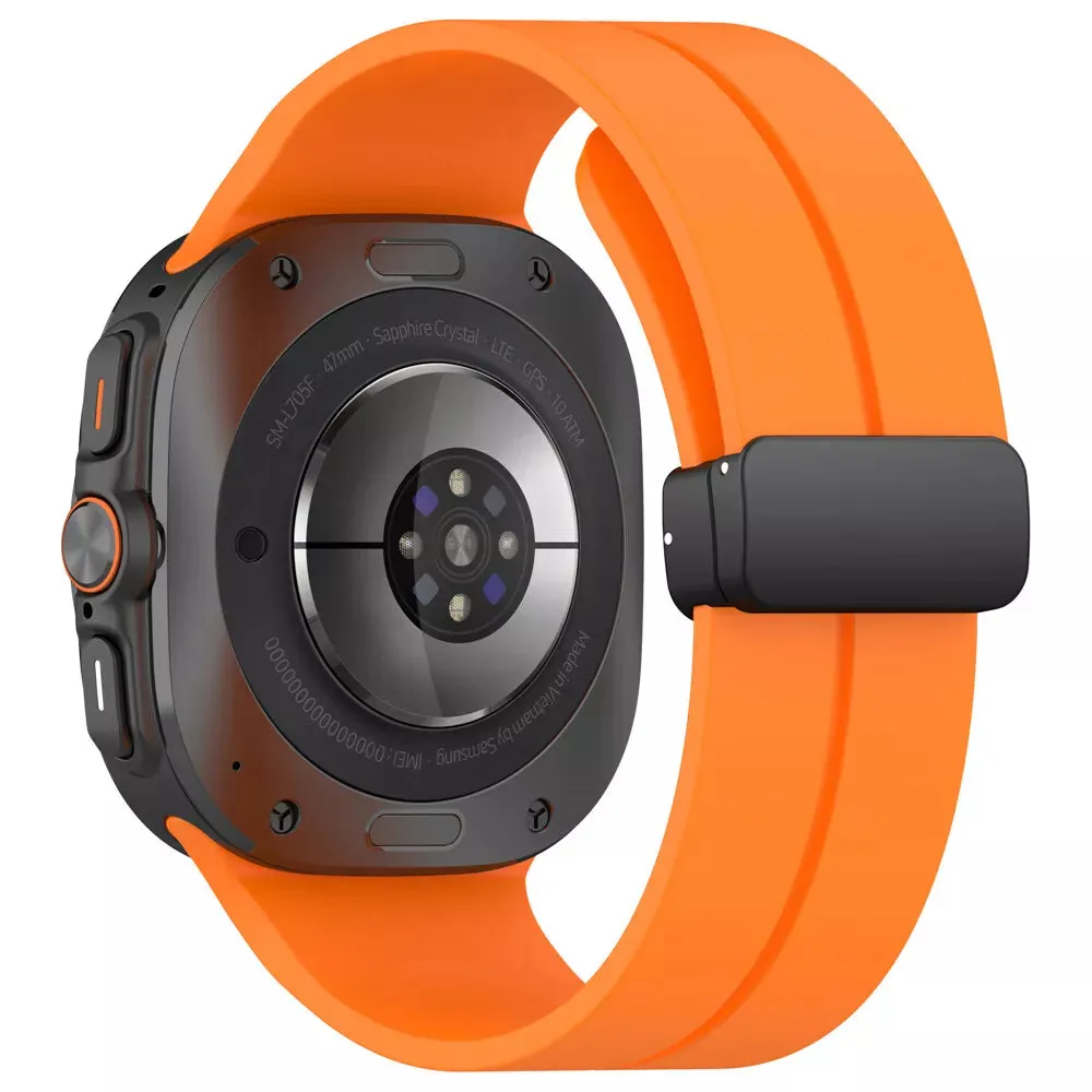 Trending Now Samsung Galaxy Watch Ultra Sport Strap with D-buckle (Orange)  Dont Miss Out!