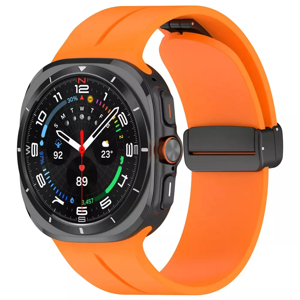 Trending Now Samsung Galaxy Watch Ultra Sport Strap with D-buckle (Orange)  Dont Miss Out!