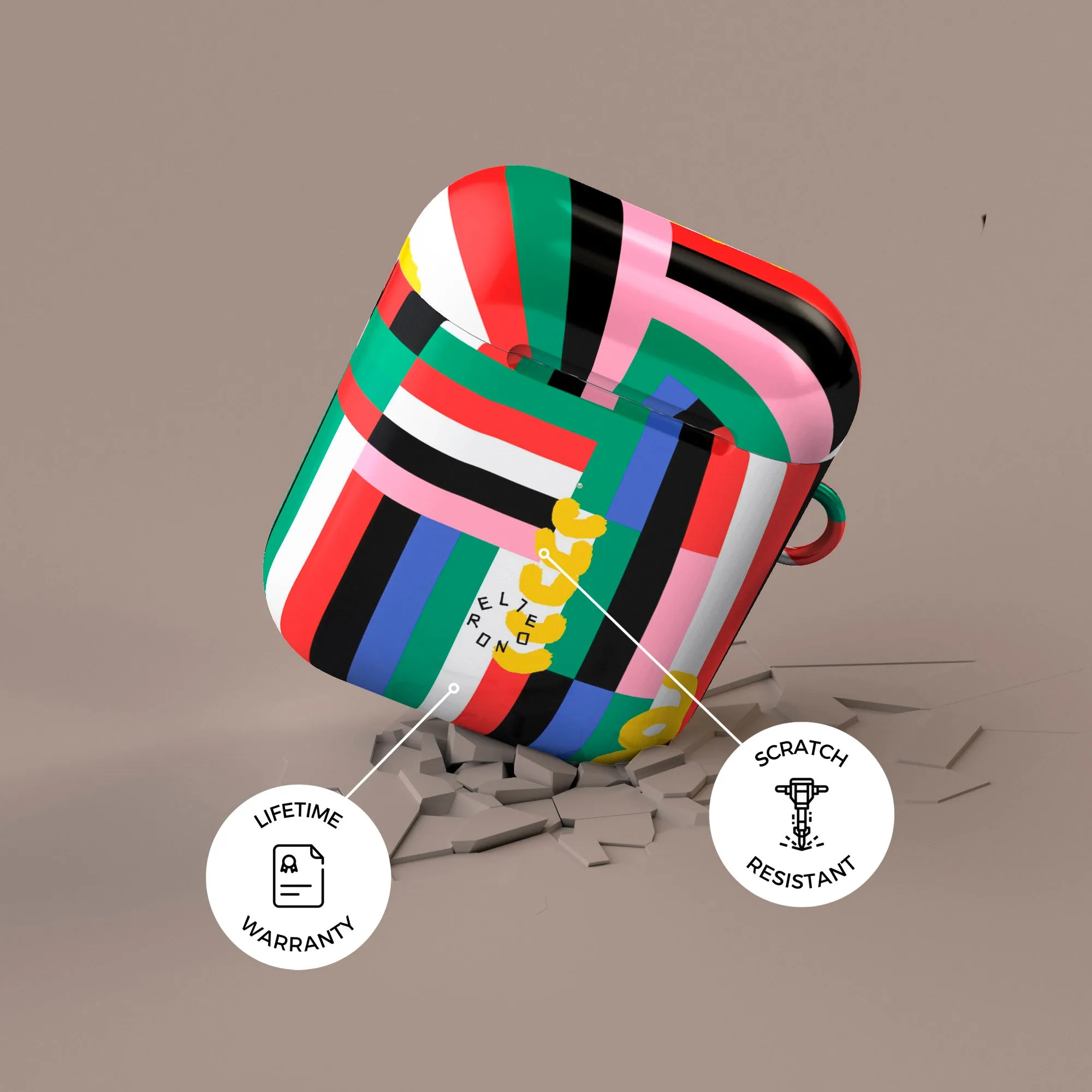 Trending Now Stripe Fusion AirPods Case  Today Only!