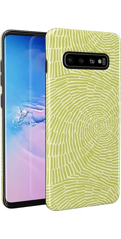 Trending Now Swirl Away | Tea Green Geometric Samsung Case  Last Chance!