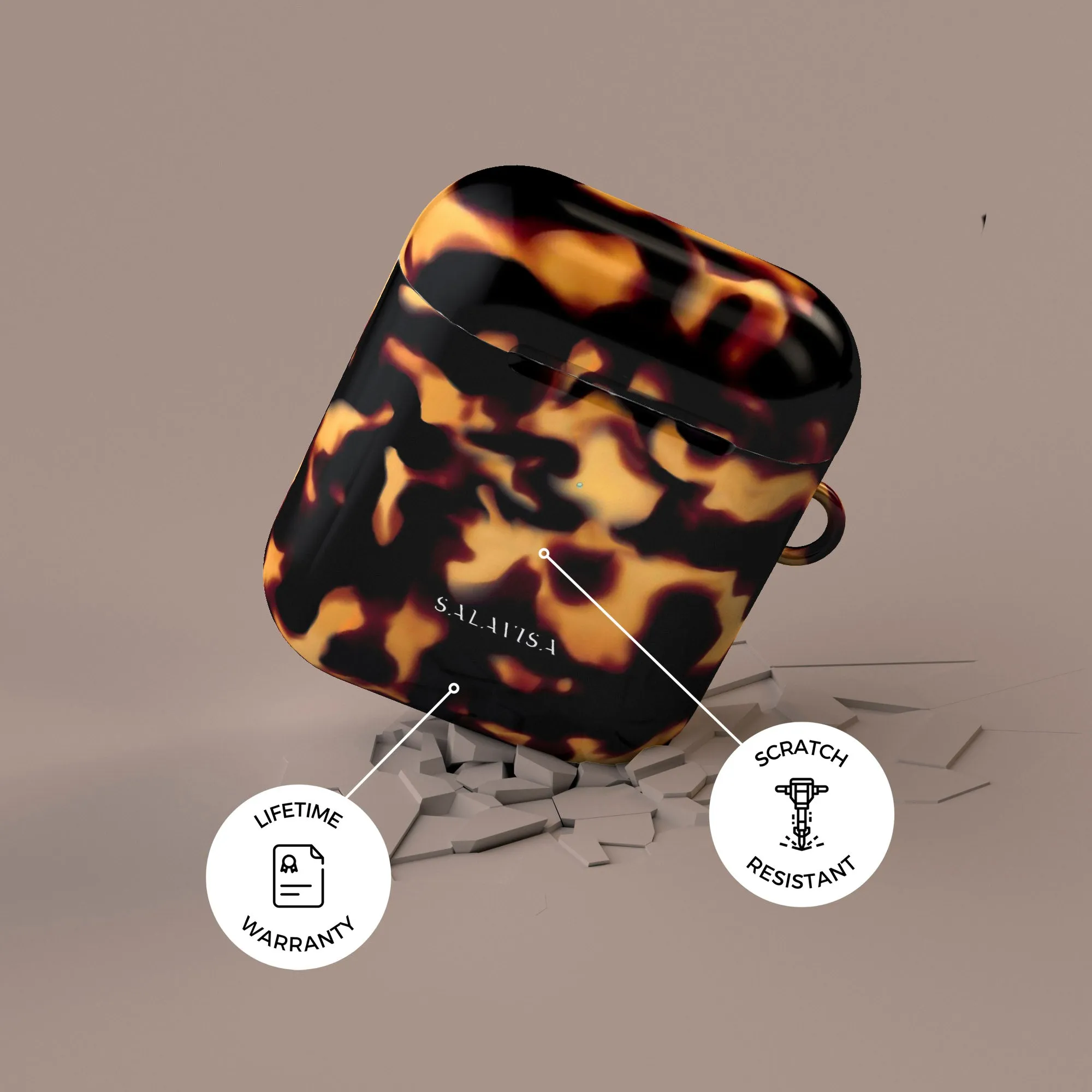 Trending Now Tortoise Dark AirPods Case  Dont Miss Out!