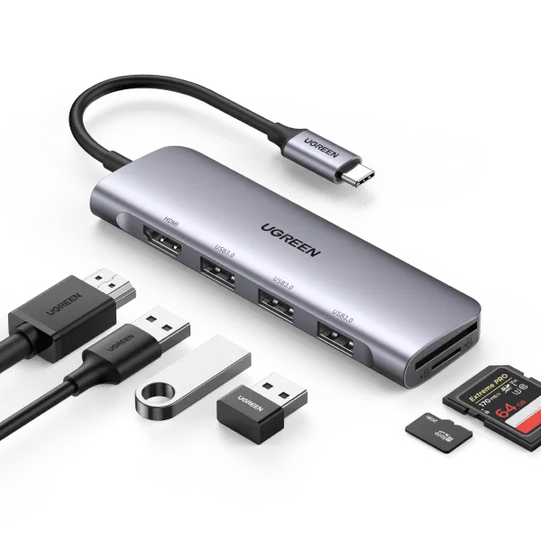 Trending Now UGREEN 6-in-1 4K HDMI USB C Hub  Last Few Pieces!